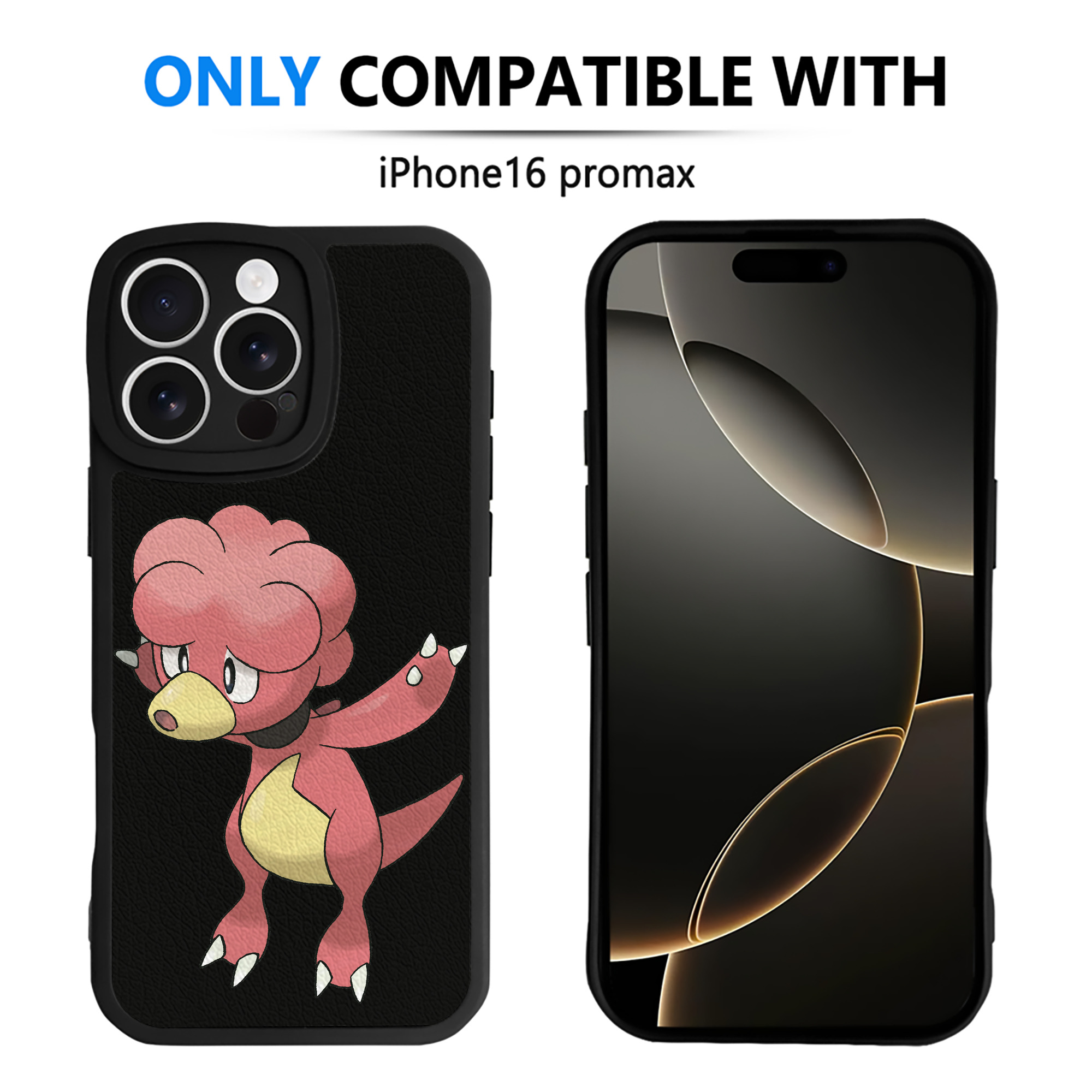 （画像用） ポケットモンスター Pokémon 【iPhone 16シリーズ対応】シリコンスマホケース（レザー調） 材質：シリコン